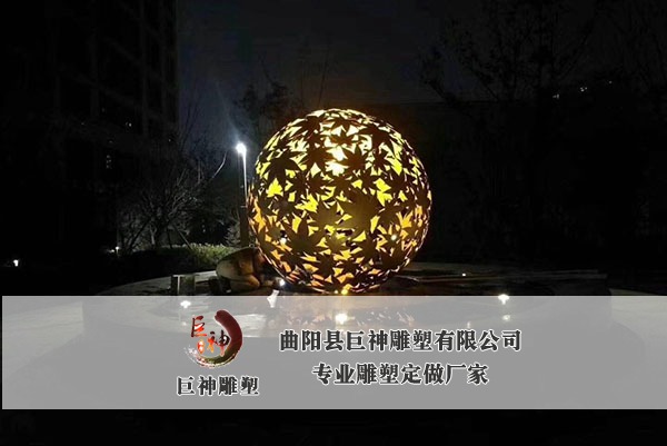 不锈钢灯光雕塑-3